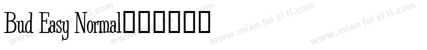 Bud Easy Normal字体转换